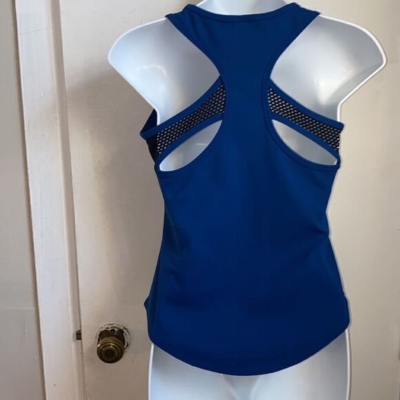 ZELLA Royal Blue Ribbed Racerback Tank Top- L (10/12) - Picture 2 of 4